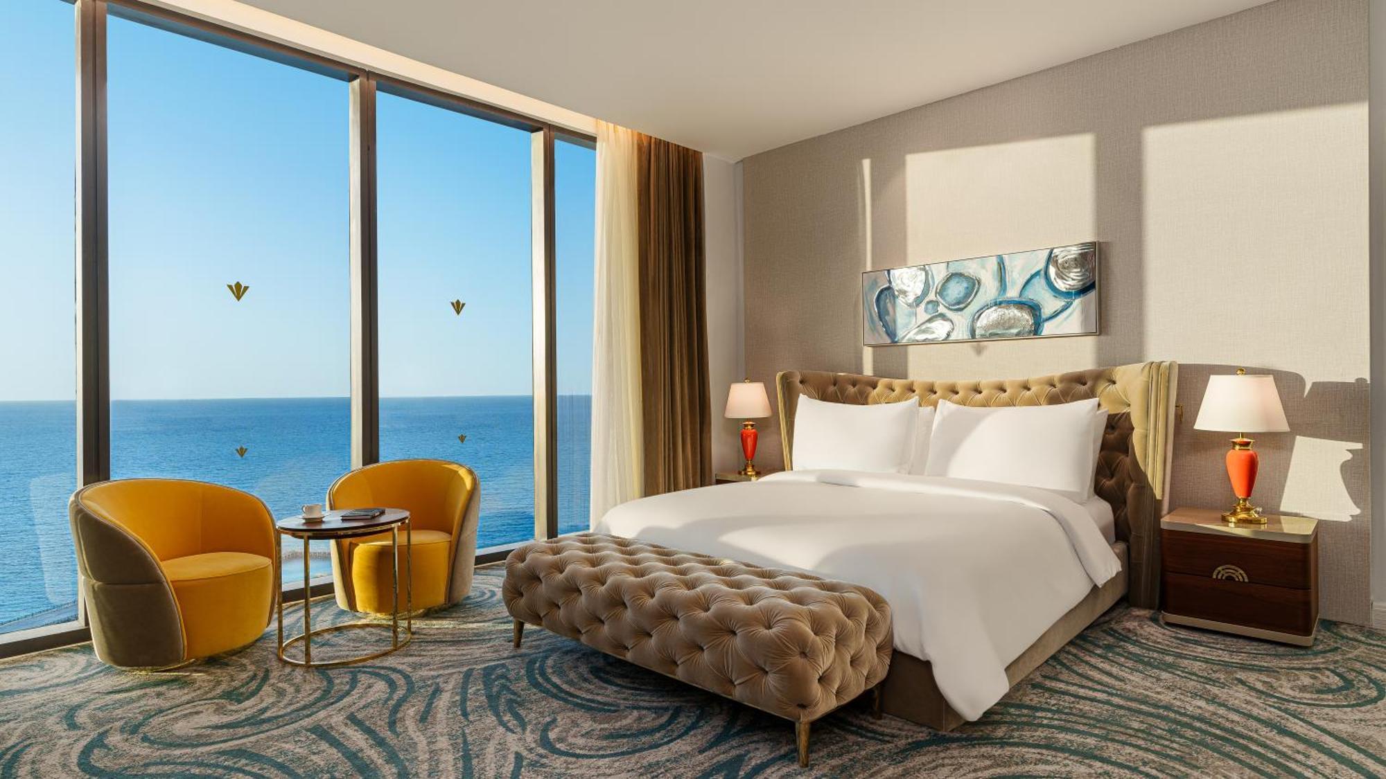 Rixos Premium Alamein 엘 알라메인 객실 사진 A bedroom at the hotel