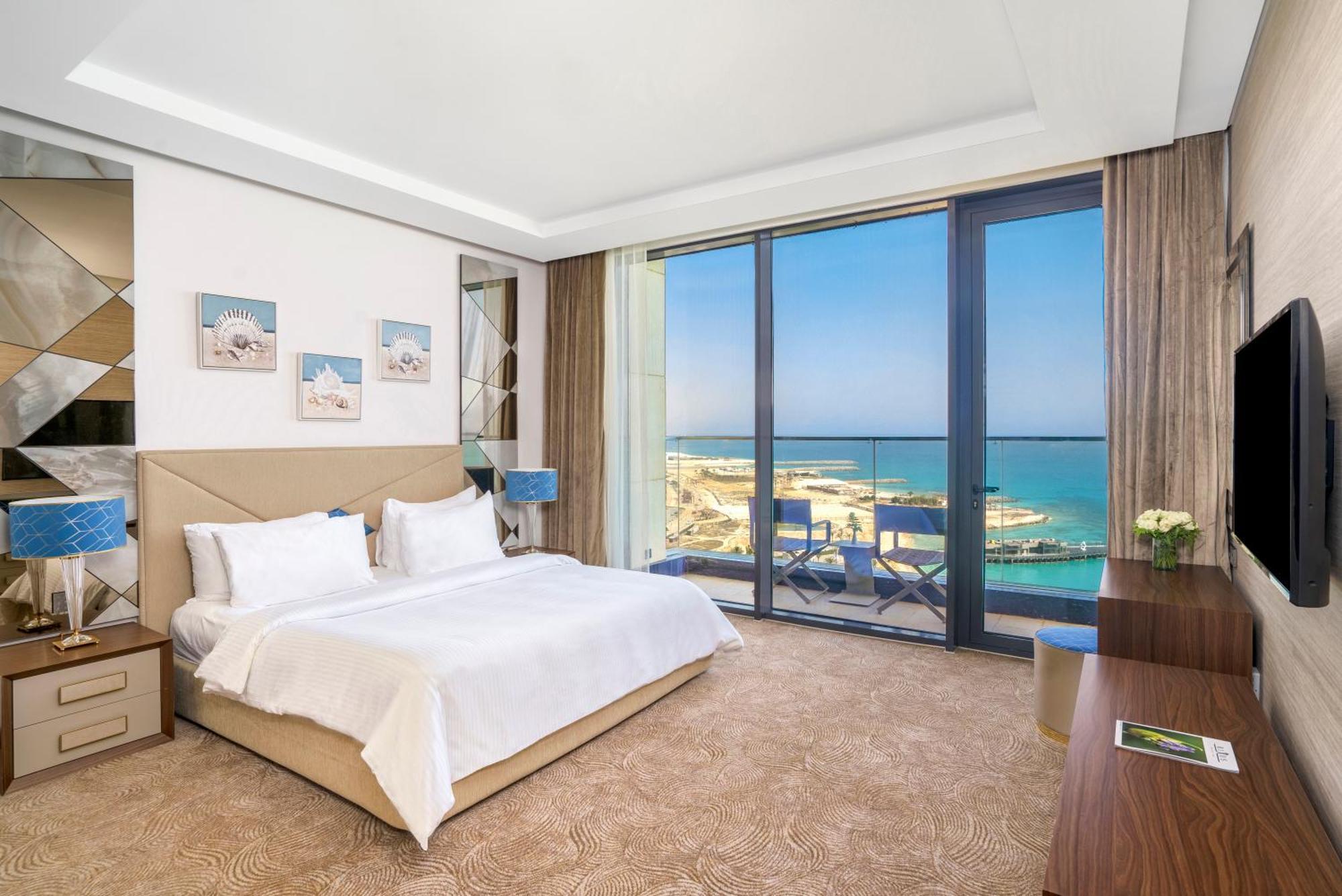 Rixos Premium Alamein 엘 알라메인 객실 사진 A bedroom at the hotel
