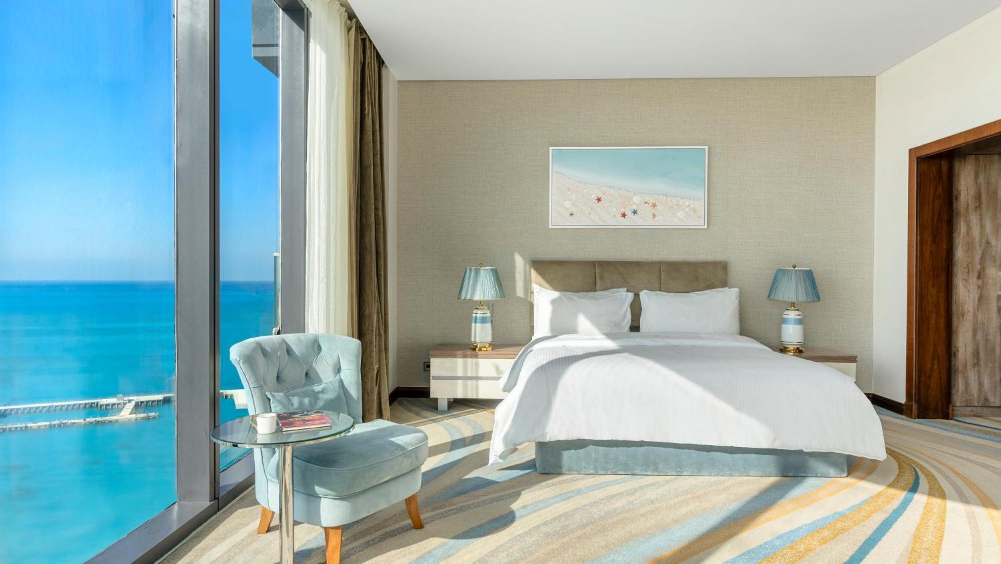 Rixos Premium Alamein 엘 알라메인 객실 사진 A bedroom at the hotel